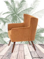 Fauteuil Wayne velours fox Athezza déco vintage – Image 3