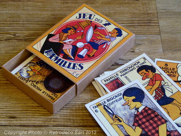 LOT anciens jeux de 7 FAMILLES / à jouer / Mariages Vintage France