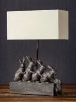 Lampe et abat-jour Petits lapins Chehoma