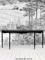 Longue console Orléans métal noir Chehoma