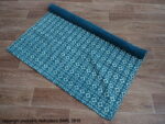 Tapis coton Antalaya bleu déco ethnique chic Athezza – Image 3