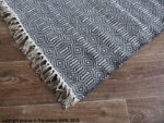 Tapis coton Patern gris et écru Athezza