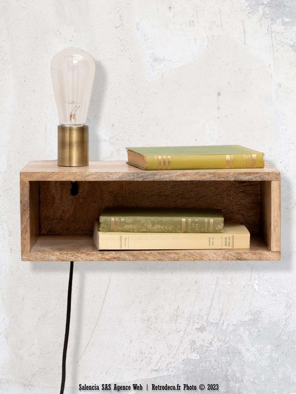 Applique_Etagere_chehoma_33769-1.jpg Applique étagère murale en bois déco atelier Chehoma – Image 1