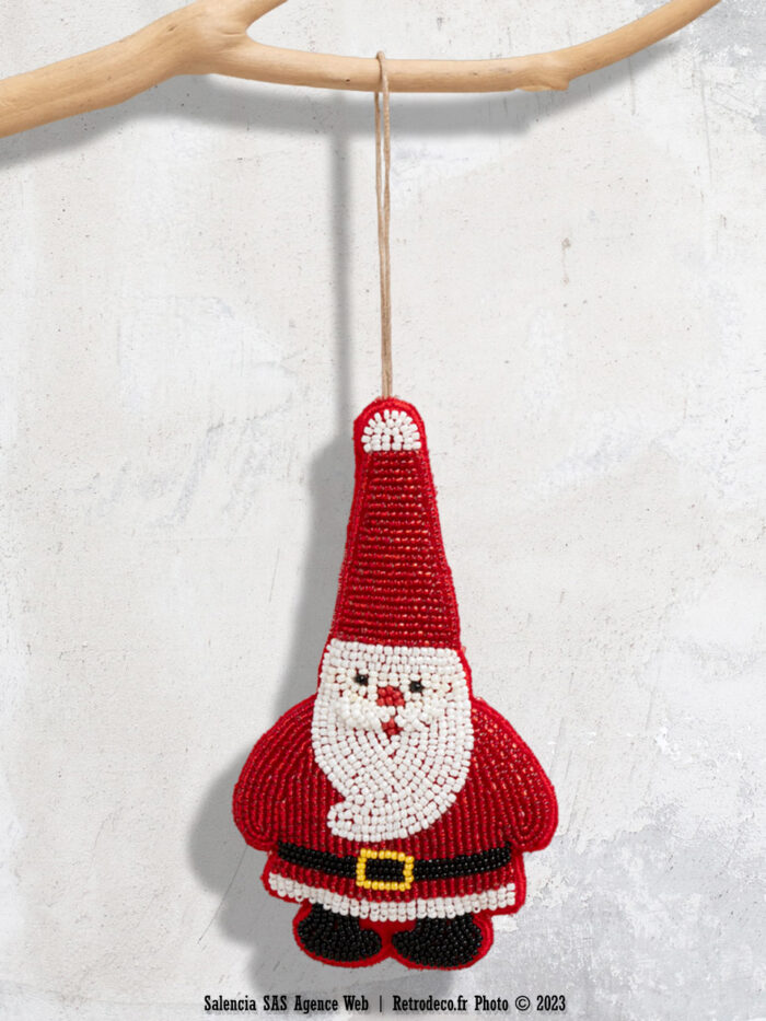 Père Noël à suspendre en perles Chehoma – Image 1