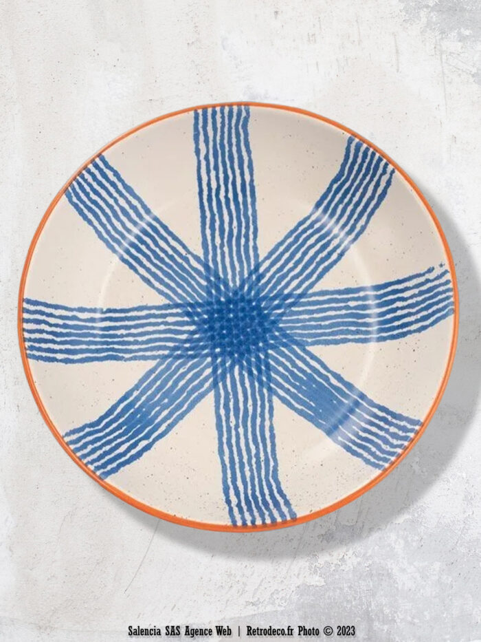 Set de 6 assiettes creuses Positano Déco bord de mer Athezza – Image 1