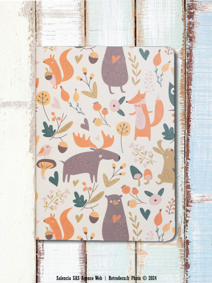 Carnet A5 Elan et renard Chehoma