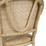 Chaise Bistrot rotin naturel accoudoirs – Image 6