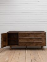 Buffet 2 portes 3 tiroirs Yagua déco vintage Chehoma – Image 3