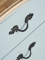 Commode Venecia 3 tiroirs patine bleu-vert déco brocante – Image 3