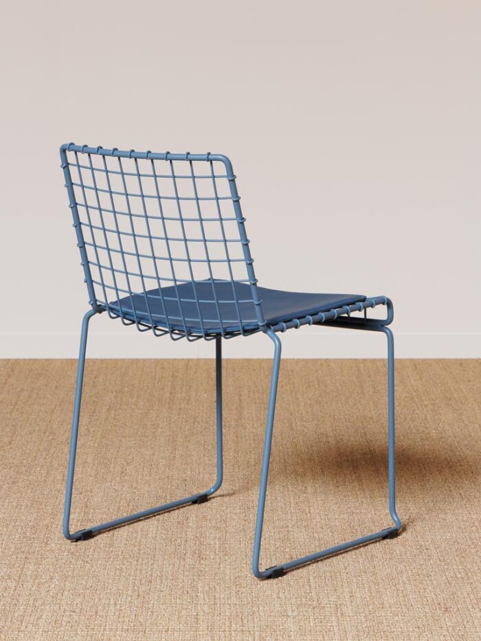 Chaise bleue Kwadro Chehoma – Image 4
