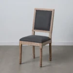 Chaise Castel gris foncé hévéa – Image 2
