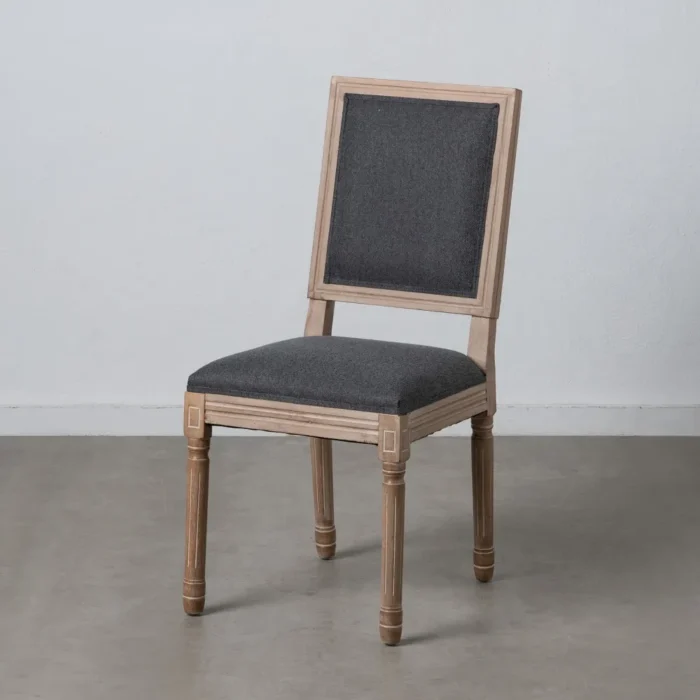 Chaise Castel gris foncé hévéa – Image 2
