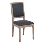 Chaise Castel gris foncé hévéa – Image 6