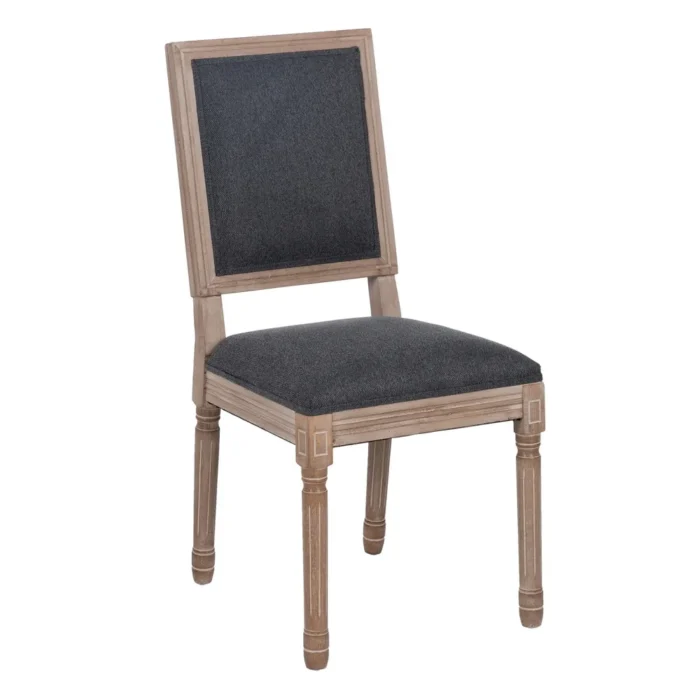 Chaise Castel gris foncé hévéa – Image 6