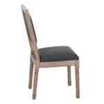 Chaise Castel gris foncé hévéa – Image 5
