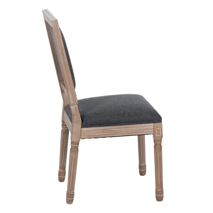 Chaise Castel gris foncé hévéa – Image 5