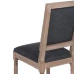 Chaise Castel gris foncé hévéa – Image 3