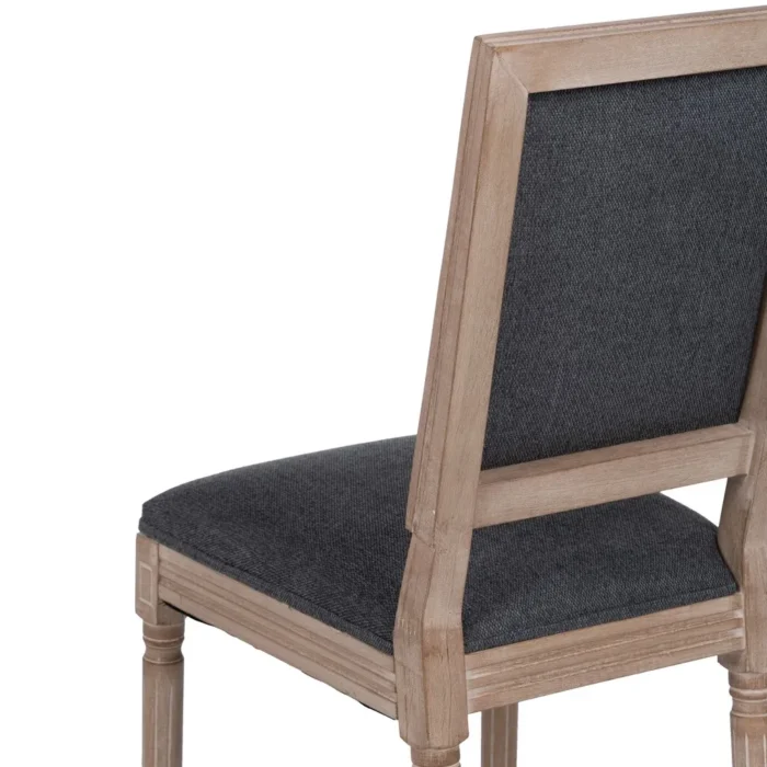 Chaise Castel gris foncé hévéa – Image 3