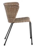 Chaise Clermont rotin pieds métal Retrodeco – Image 6