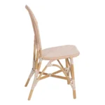 Chaise Sandy beige en rotin simple – Image 5