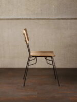 Chaise lattes de bois en manguier Chehoma – Image 3