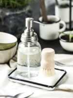 Distributeur de savon en verre Savon déco campagne Ib Laursen – Image 3