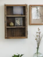 Etagère vitrine murale bois et verre déco campagne Ib Laursen – Image 3