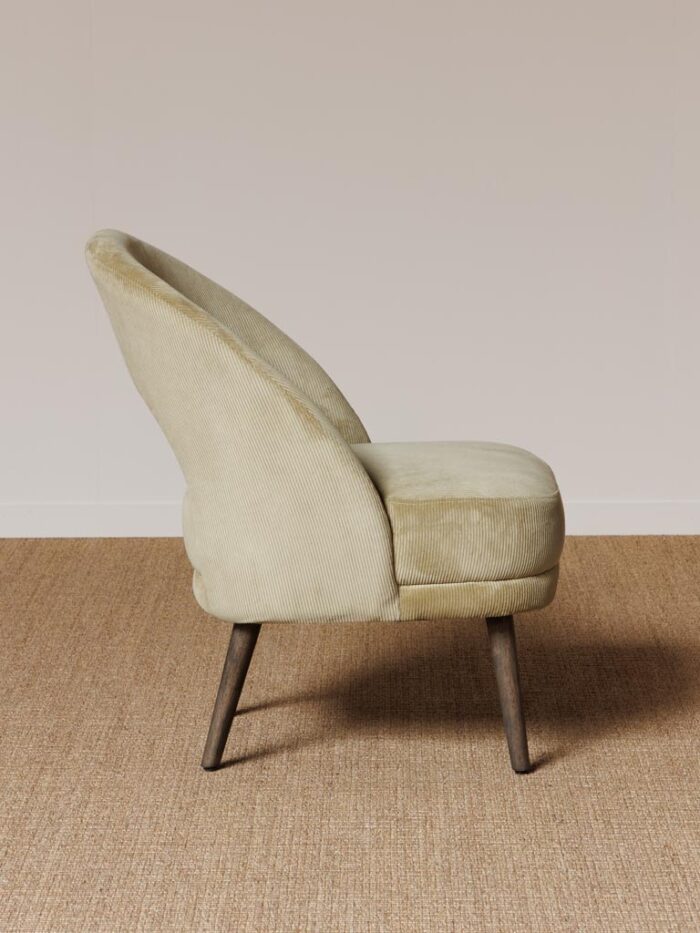 Fauteuil côtelé anis Cyrus Chehoma – Image 3