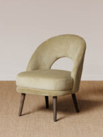 Fauteuil côtelé anis Cyrus Chehoma