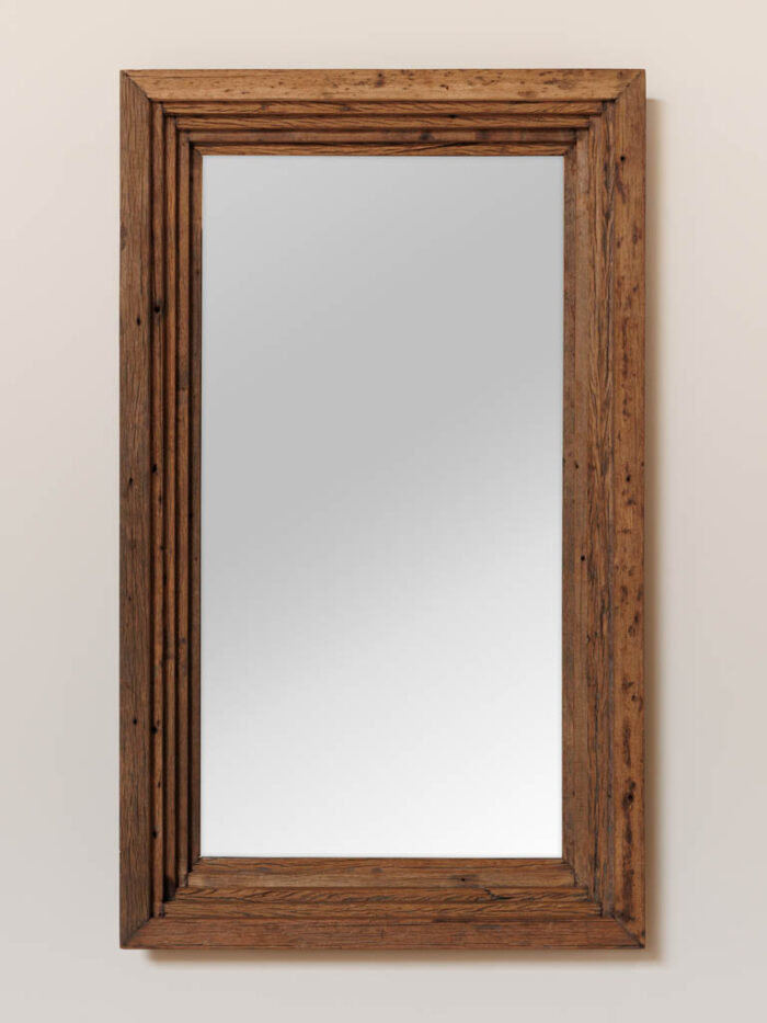 Grand miroir bois recyclé Asturias – Image 3