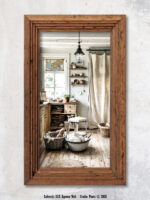 Grand miroir bois recyclé Asturias Chehoma