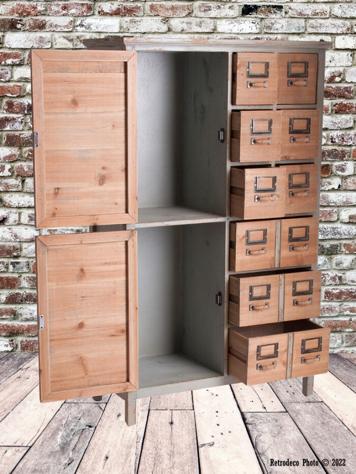 Meuble d'atelier Gouda bois de sapin Lastdeco – Image 2