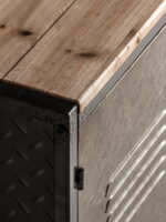 Meuble TV Iron metal et bois Lastdeco déco industrielle – Image 4