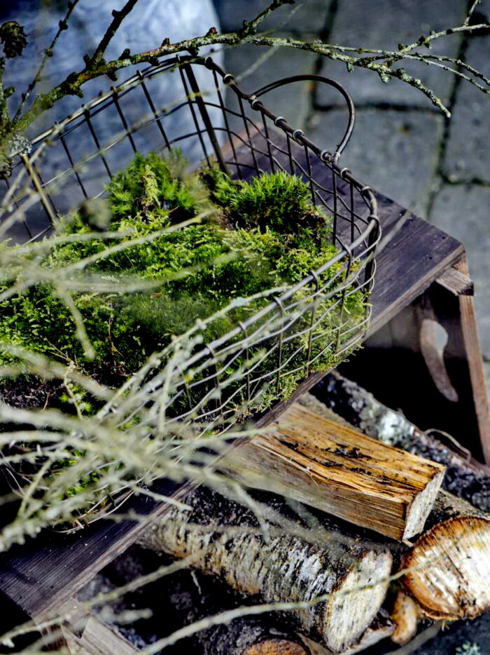 Panier métal laiton grillagé – Image 2