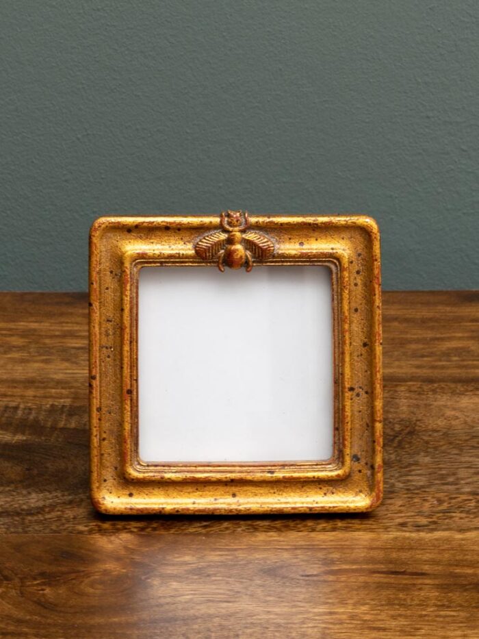 Petit porte-photo carré abeille dorée – Image 2