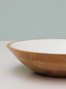 Assiette Ronde Vintage – Décor Torchon Écossais Vert/Gris/Blanc – Céramique