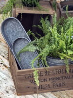 Set de 2 plateaux zinc déco campagne IB Laursen – Image 2