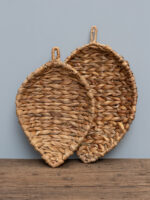 Set de 2 vide-poches feuilles jacinthe Chehoma