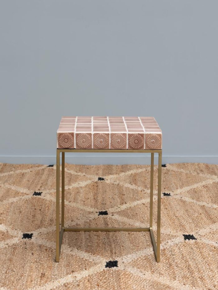 Table d'appoint rose Algarve Chehoma – Image 2