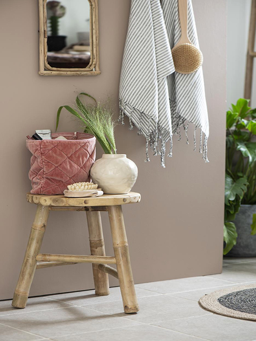 Tabouret En Bambou Naturel – Style Bohème Pour Maison & Jardin (occasion)