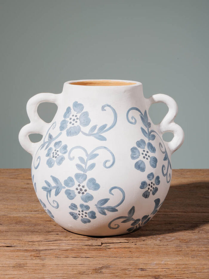Vase peint double anse Garance Chehoma – Image 1