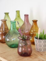 Vase couleur aubergine en verre soufflé modèle Unique – Image 2