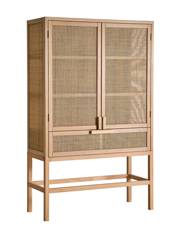 Armoire Bracke bois et rotin Lastdeco – Image 2