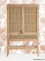 Armoire Bracke bois et rotin Lastdeco