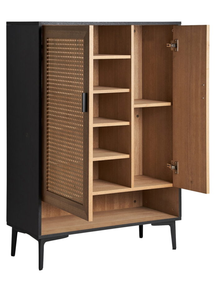 Armoire Luras bois et rotin Lastdeco – Image 3