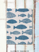 Carnet A5 poissons stylisés Chehoma