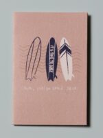 Carte postale avec enveloppe surf Chehoma