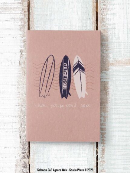 Carte postale avec enveloppe surf Chehoma
