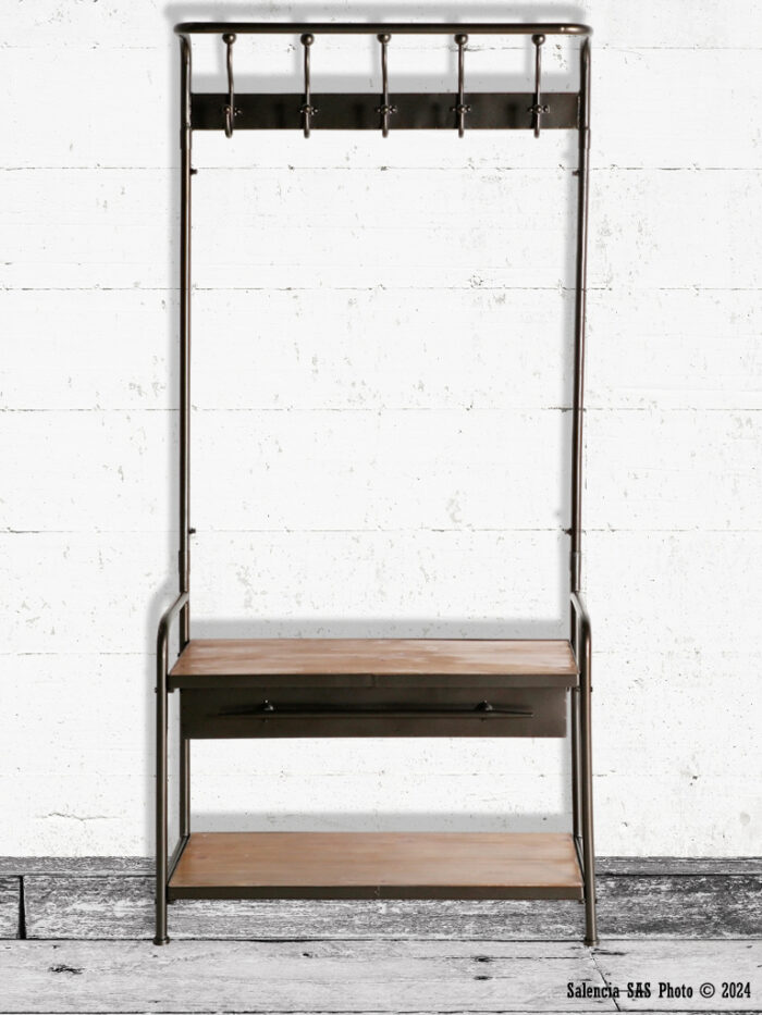 Porte-manteau Raich métal industriel Lastdeco – Image 1