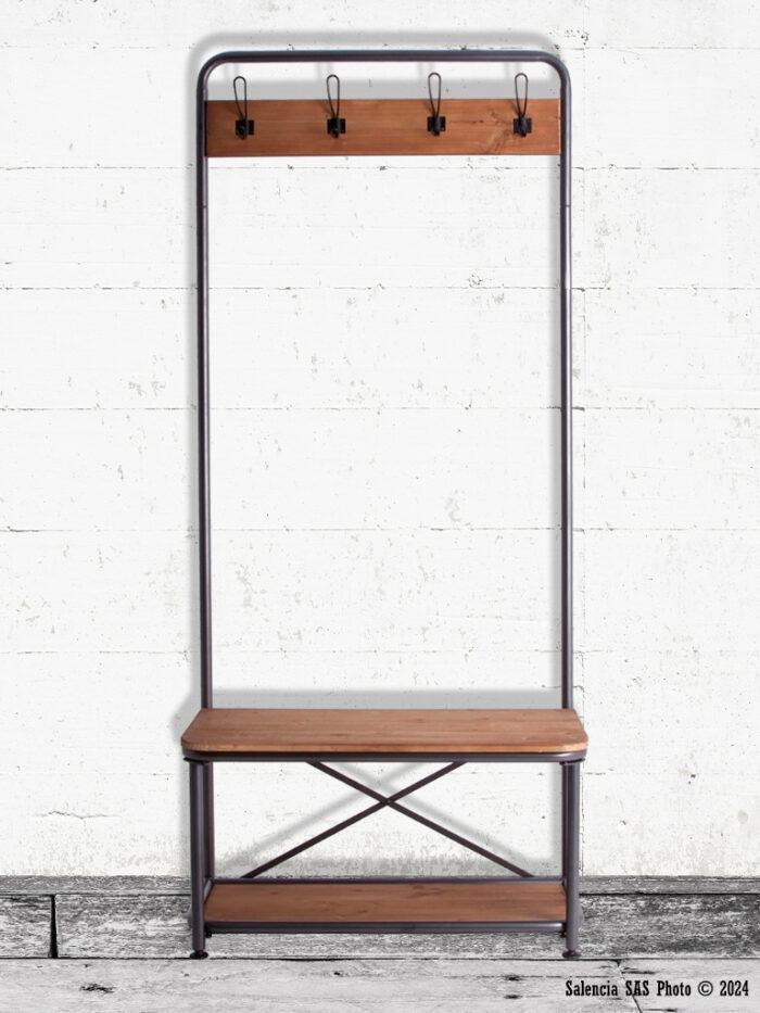 Porte-manteau Volkach métal industriel Lastdeco – Image 1